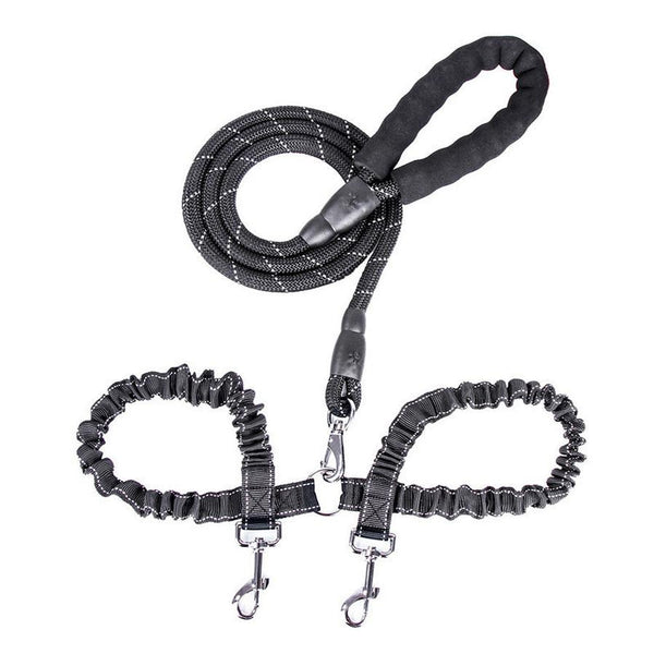 HKM-031123 Dual Head Nylon Traction Belt for Dogs - Available in Sizes S and M