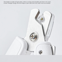 HKM-0312893 LED Pet Nail Clipper with Hidden File - Stainless Steel Blade and Transparent Baffle Design