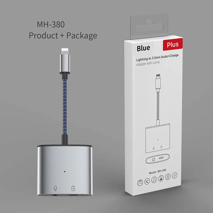 HKM-031315 Stereo Sound Card Live Streaming Adapter for Apple and Android, 2-in-1 Type-C Broadcast Converter