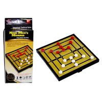HKM-031379 Magnetic Mini Nine Men's Morris Chess Game Board Set for Two Players - Travel Size