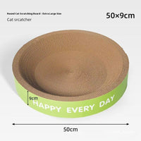 HKM-0315453 Wear-resistant Round Cat Nest Scratching Board - Green, 50CM & 55CM