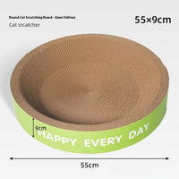 HKM-0315453 Wear-resistant Round Cat Nest Scratching Board - Green, 50CM & 55CM