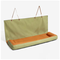 HKM-0316221 Detachable and Washable Minimalist Pet Mat for Single and Full Car Seats - Available in Green, Gray, Blue