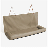 HKM-0316221 Detachable and Washable Minimalist Pet Mat for Single and Full Car Seats - Available in Green, Gray, Blue
