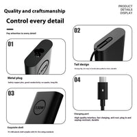 HKM-031635 130W Type-C Laptop Charger Power Adapter 20V 6.5A Fast Charging, Compact Design