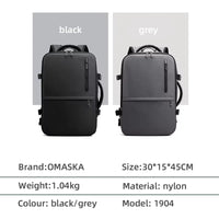 HKM-031635 Waterproof 17-Inch Laptop Backpack with Custom Logo Space and Multiple Compartments