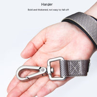 HKM-0316989 Multi-Functional Nylon Dog Leash in Light and Dark Grey