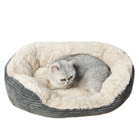 HKM-0317245 Plush Oval Kennel Mat for Cats and Dogs – Cozy Winter Sleeping Solution