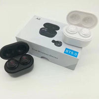 HKM-031763 A6 Bluetooth 5.0 Noise Cancelling Wireless Headset with Battery Display and Stereo Sound