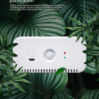 HKM-0318013 Plastic Pet Deodorizer and Air Purifier for Odor Removal, Elegant White Design, Compact Size