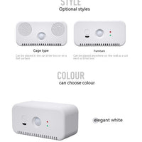 HKM-0318013 Plastic Pet Deodorizer and Air Purifier for Odor Removal, Elegant White Design, Compact Size