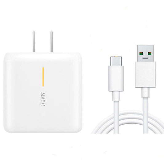 HKM-031827 65W Fast Charging Head with Type-C Data Cable for Android Phones - Available in 1m, 1.5m, and 2m Lengths