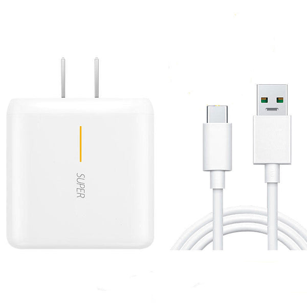 HKM-031827 65W Fast Charging Head with Type-C Data Cable for Android Phones - Available in 1m, 1.5m, and 2m Lengths