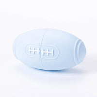 HKM-0318653 Durable Silicone Dog Toy for Boredom Relief with Rugby Shape and Food Dispensing Features