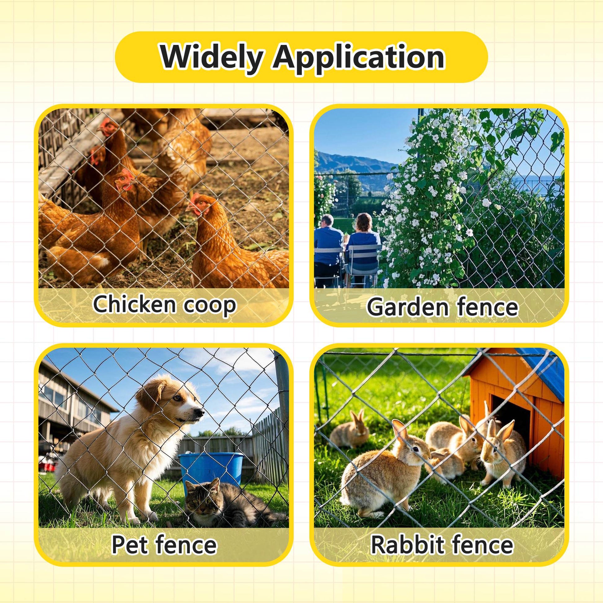 HKM-0318781 Heavy Zinc Coated Field Wire Fencing for Livestock Protection and Garden Use