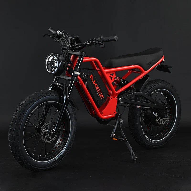HKM-031891 AEKZ 52V 1500W Electric Beach Pedal Bicycle with 25Ah Lithium Battery, 7-Speed Gear, 20inch Aluminum Alloy Frame