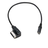 HKM-031955 AMI 3.5mm AUX Input Audio Transmission Cable for Headset Connection, Black, 0.35m