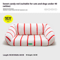 HKM-0321213 Cozy Removable and Washable Cat and Dog Sofa Nest Bed with Memory Foam and Moisture-Proof Base