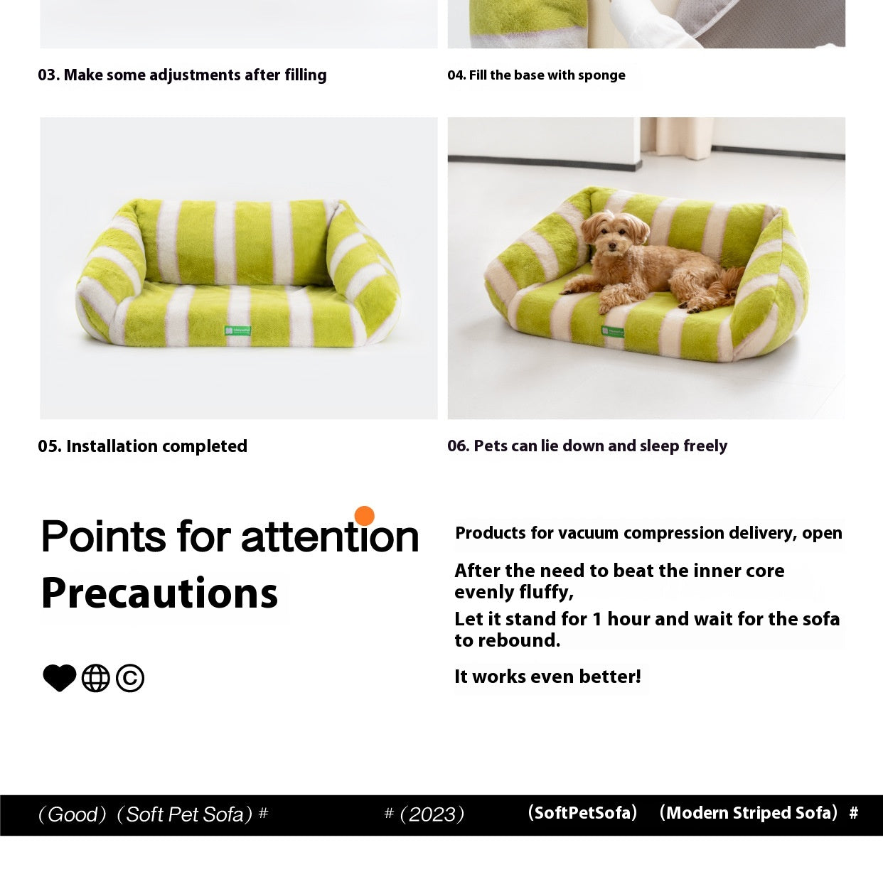 HKM-0321213 Cozy Removable and Washable Cat and Dog Sofa Nest Bed with Memory Foam and Moisture-Proof Base