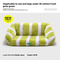HKM-0321213 Cozy Removable and Washable Cat and Dog Sofa Nest Bed with Memory Foam and Moisture-Proof Base