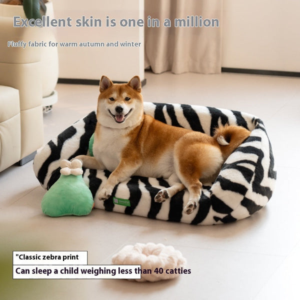 HKM-0321213 Cozy Removable and Washable Cat and Dog Sofa Nest Bed with Memory Foam and Moisture-Proof Base