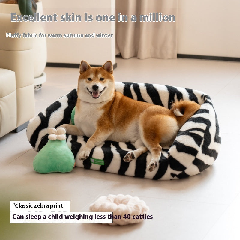 HKM-0321213 Cozy Removable and Washable Cat and Dog Sofa Nest Bed with Memory Foam and Moisture-Proof Base
