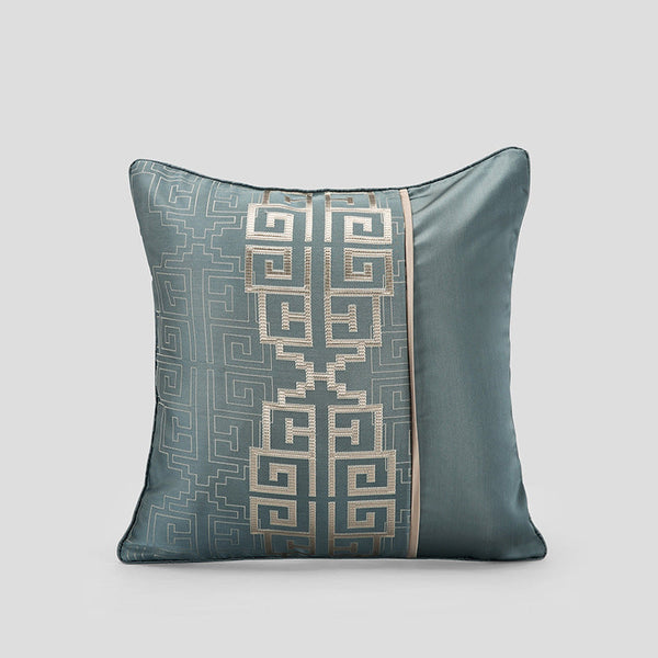 HKM-032467 Chinese Style Jacquard Pillow Cover - Modern High-Precision Cushion for Living Room and Commercial Spaces