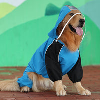 HKM-0327101 Waterproof Dog Poncho - All-Weather Pet Raincoat in Blue, Yellow, Green (Sizes M to 3XL)