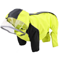 HKM-0327101 Waterproof Dog Poncho - All-Weather Pet Raincoat in Blue, Yellow, Green (Sizes M to 3XL)