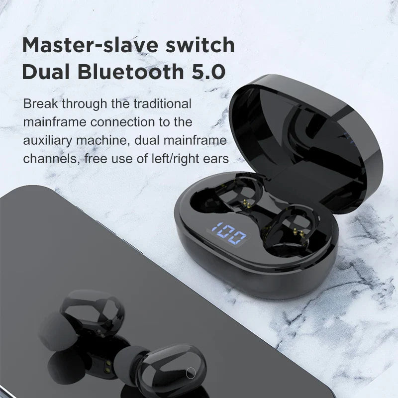 HKM-032723 Wireless Bluetooth 5.0 Earbuds with Microphone and Waterproof Design