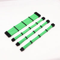 HKM-032787 ATX 24PIN & CPU/EPS 8PIN Power Extension Cable with GPU 8PIN Adapter, UL1007 18AWG, 800W Capacity