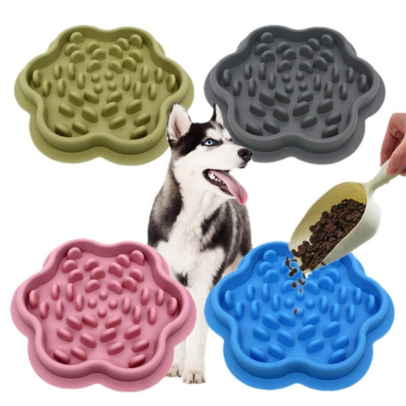 HKM-0328893 Silicone Slow-Feeding Bowl for Dogs and Cats ¨C Non-Slip Design in Multiple Colors and Shapes