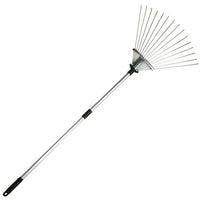 HKM-032915 Folding Metal Leaf and Roof Rake for Effective Lawn and Garden Maintenance