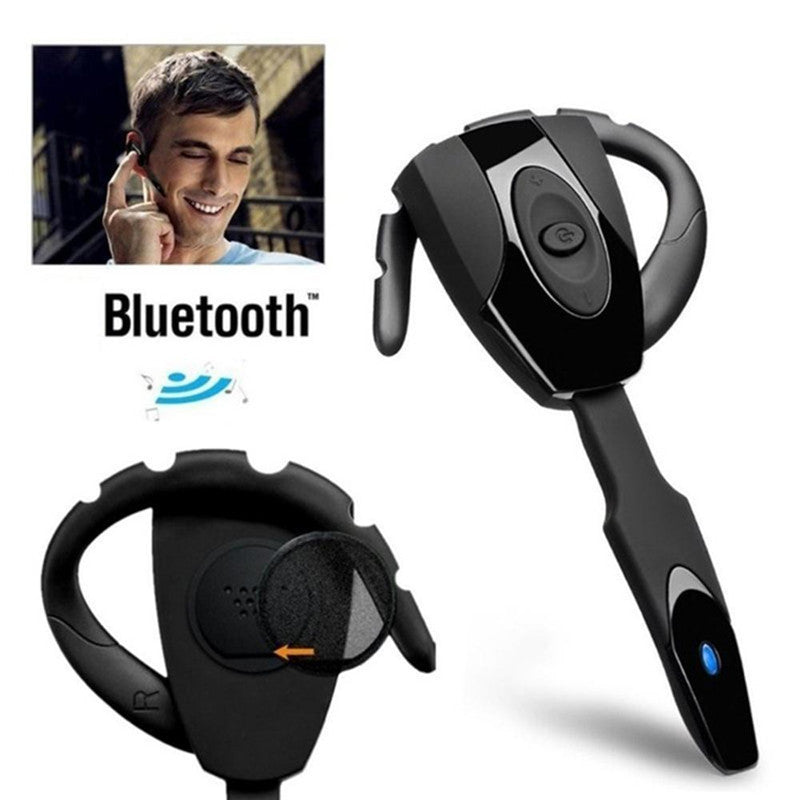 HKM-032915 Wireless Single Ear Bluetooth Headset with Voice Control and Stereo Sound