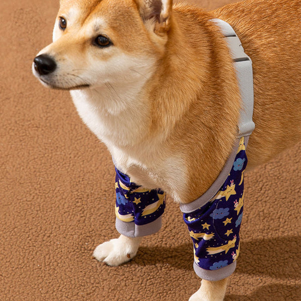 HKM-0330301 Pet Knee Pads for Joint Protection - Anti-Dirty and Anti-Gray Clothing, Available in Multiple Sizes and Colors