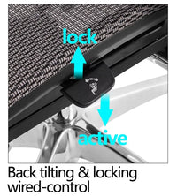 HKM-033171 Ergonomic Adjustable Office Chair with Mesh Back and Comfortable Foam Seat for Home and Conference Use