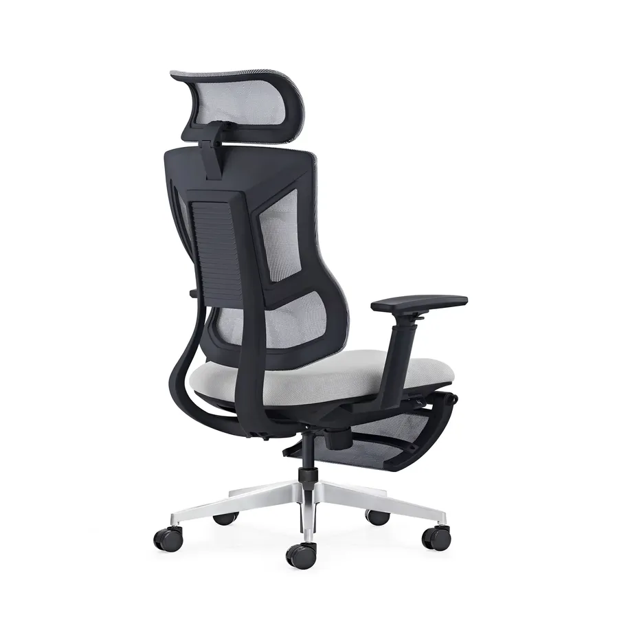 HKM-033171 Ergonomic Adjustable Office Chair with Mesh Back and Comfortable Foam Seat for Home and Conference Use