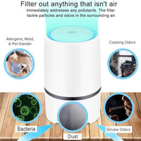 HKM-033235 Compact USB Air Purifier for Low Noise Home Air Cleaning