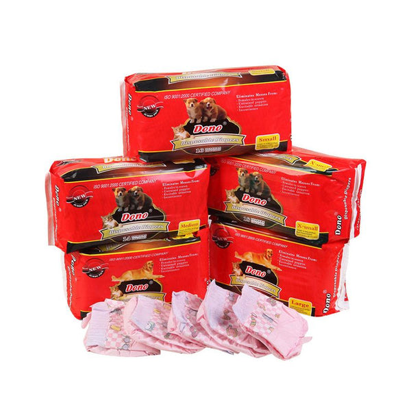 HKM-033235 Disposable Pet Diapers and Changing Pads for Easy Cleanup