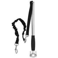 HKM-0332477 Stainless Steel Bicycle Leash for Walking Dogs, 46x2.2CM