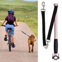 HKM-0332477 Stainless Steel Bicycle Leash for Walking Dogs, 46x2.2CM
