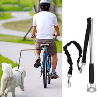 HKM-0332477 Stainless Steel Bicycle Leash for Walking Dogs, 46x2.2CM