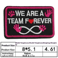 HKM-0334525 Embroidered Velcro Patch for Pet Accessories - Customizable Decorative Sticker