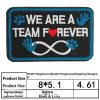 HKM-0334525 Embroidered Velcro Patch for Pet Accessories - Customizable Decorative Sticker