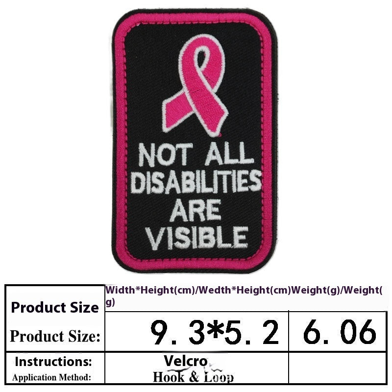 HKM-0334525 Embroidered Velcro Patch for Pet Accessories - Customizable Decorative Sticker