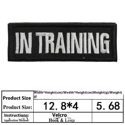 HKM-0334525 Embroidered Velcro Patch for Pet Accessories - Customizable Decorative Sticker