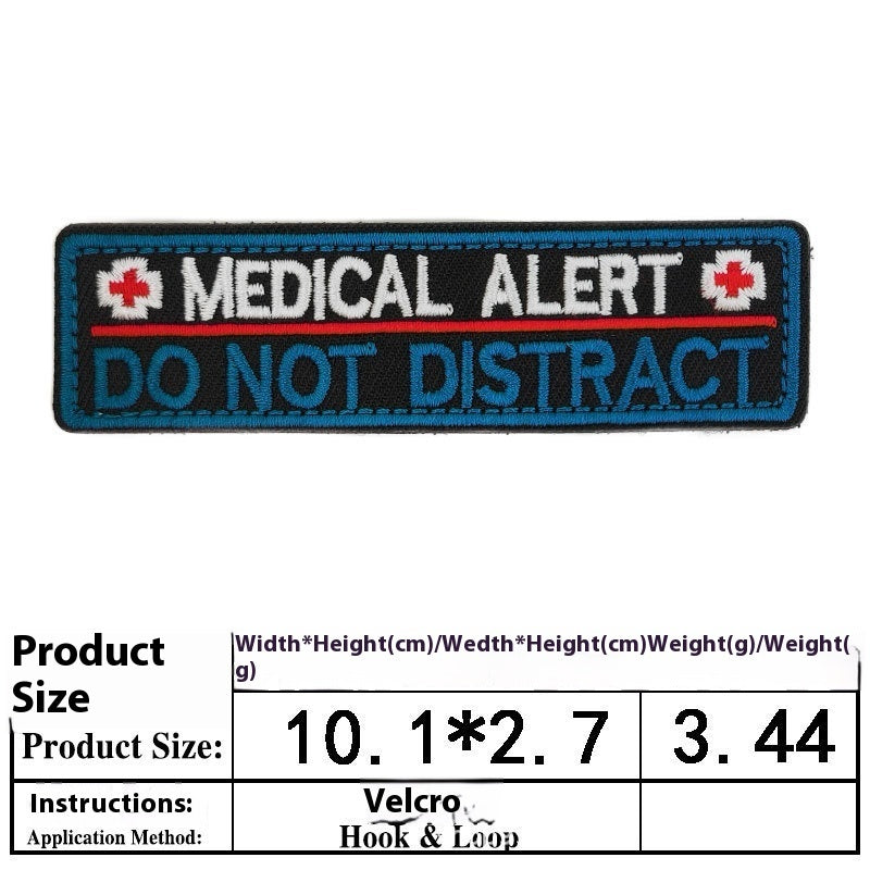 HKM-0334525 Embroidered Velcro Patch for Pet Accessories - Customizable Decorative Sticker