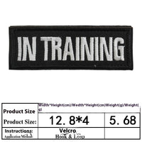 HKM-0334525 Embroidered Velcro Patch for Pet Accessories - Customizable Decorative Sticker