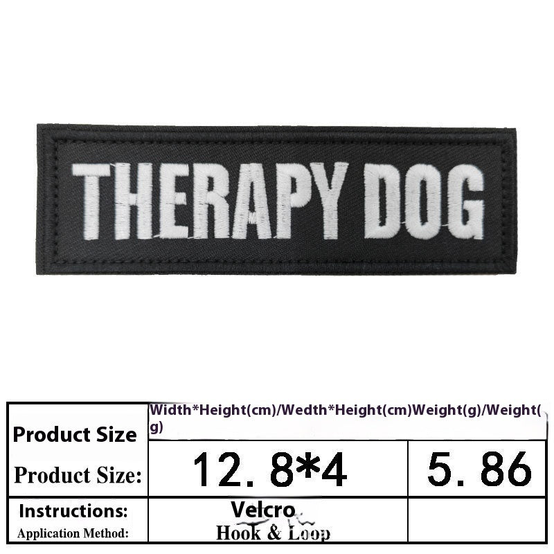 HKM-0334525 Embroidered Velcro Patch for Pet Accessories - Customizable Decorative Sticker