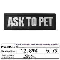 HKM-0334525 Embroidered Velcro Patch for Pet Accessories - Customizable Decorative Sticker